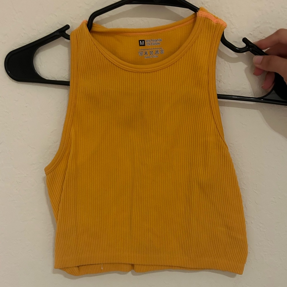 Orange tank top